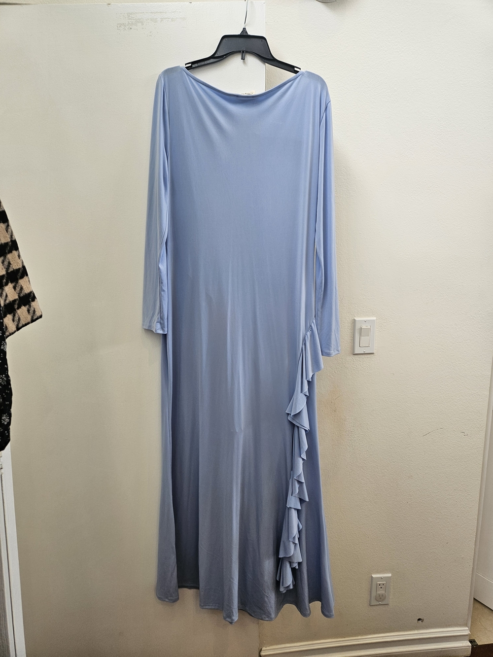 Light Blue Ruffle-Trim Maxi Dress - Picture 2 of 2